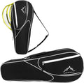 3 Racquet Tennis-Bag Premium Tennis-Racket-Bag with Protective Pad, Professional or Beginner Tennis Players, Lightweight Tennis Bag for All Ages,Black